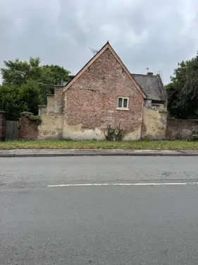 Click Here To Enlarge This Photo Of 16th Century Farmhouse Lime Render Restoration In Trowell