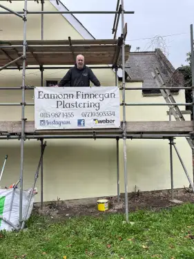 Click Here To Enlarge This Photo Of 16th Century Farmhouse Lime Render Restoration In Trowell