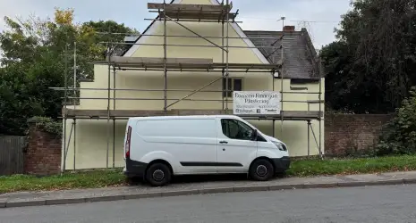 16th Century Farmhouse Lime Render Restoration In Trowell